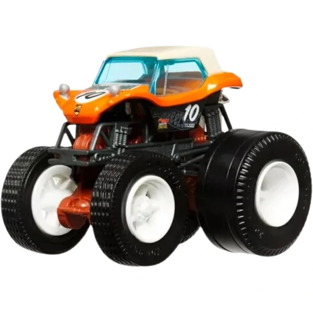 Hot Wheels Monster Trucks Meyers Manx New For 2025 Crash Legends W/Crushed Car